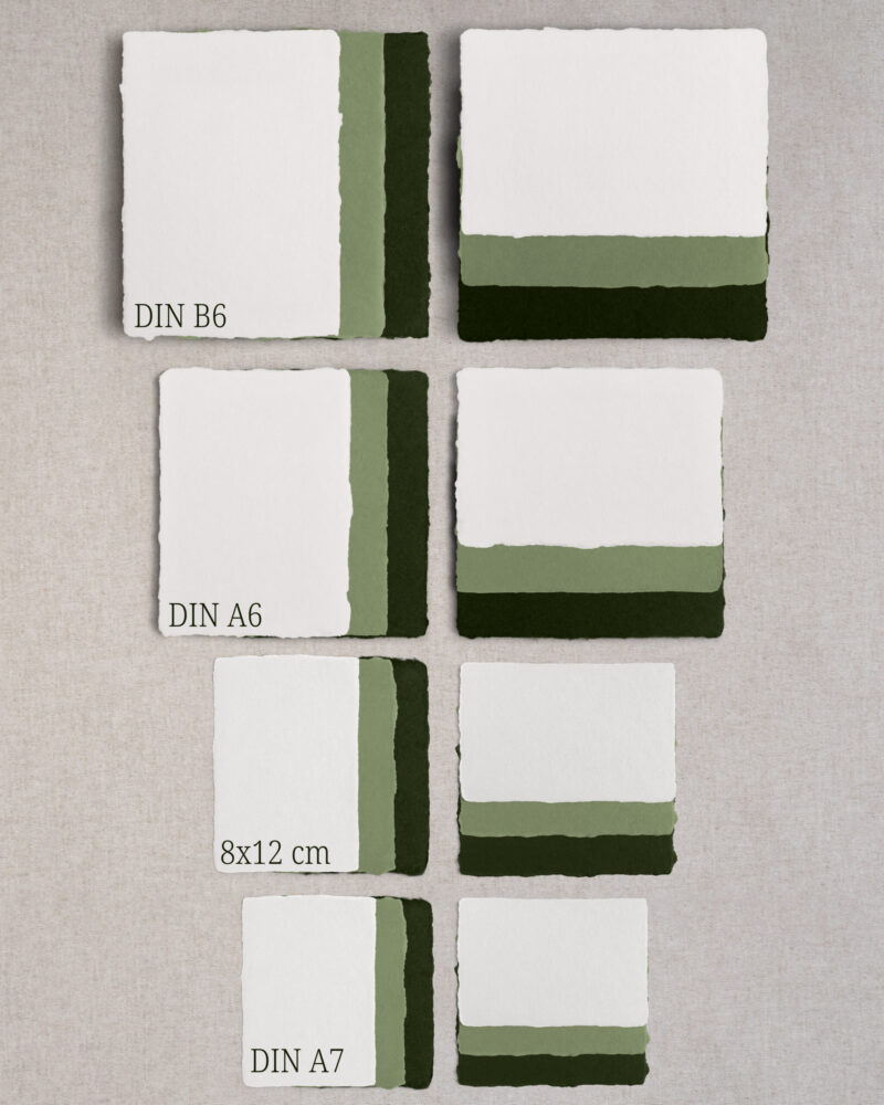 Handgeschöpftes Papier - Papeterie Mockup Add-On – Bild 3
