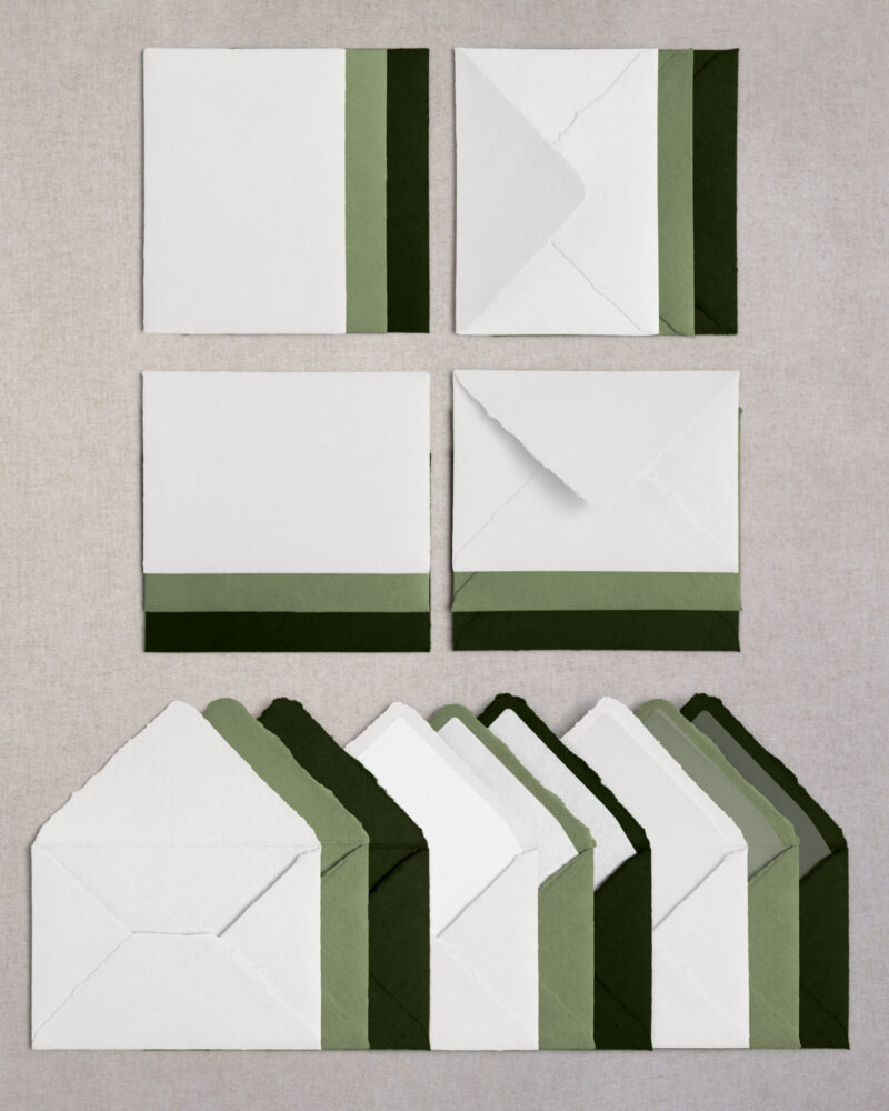 Handgeschöpftes Papier - Papeterie Mockup Add-On – Bild 4
